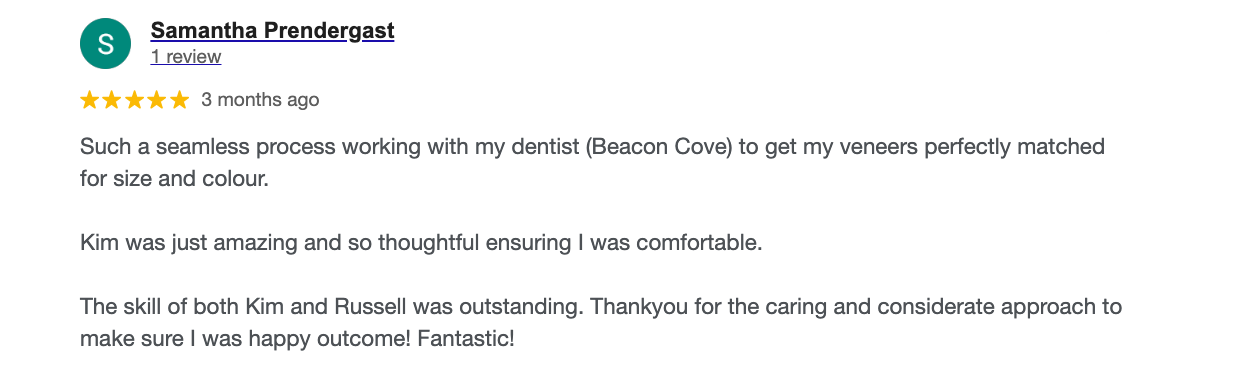 Omega Ceramics Google review screenshot 1